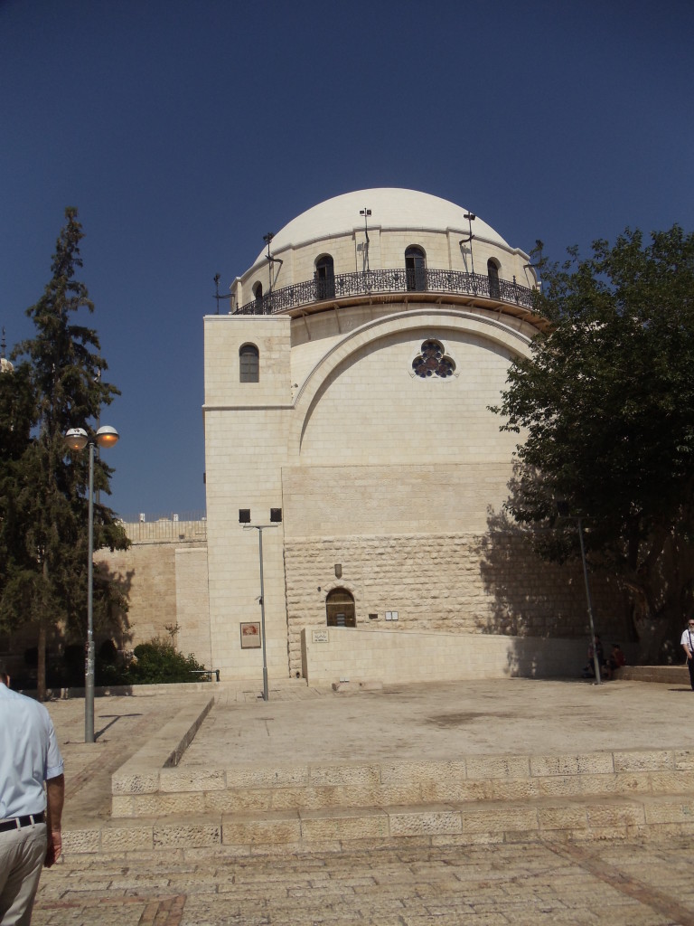 The newly renovated Hurva Synagogue in the Old City of Jerusalem