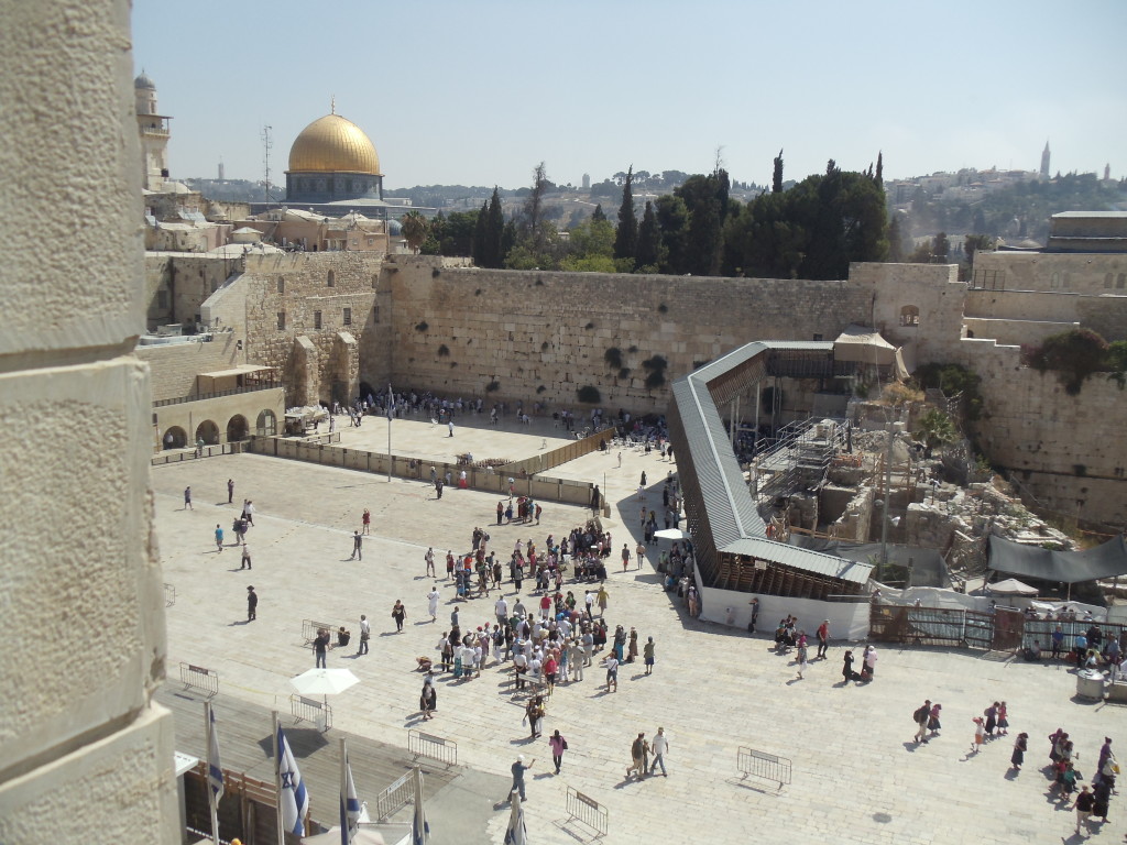 The Kotel HaMaaravi - the Western Wall only remaining wall of the Temple